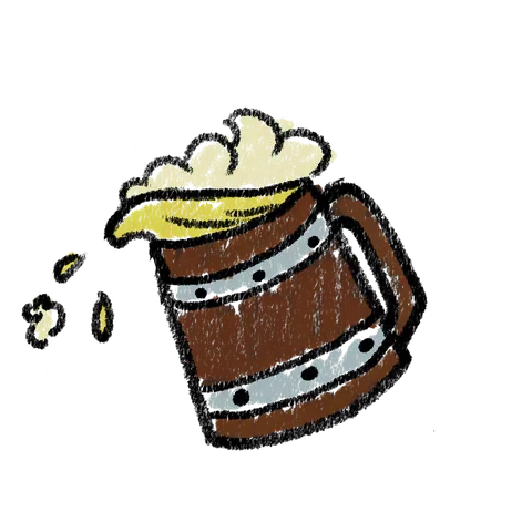Ilustração do Cerveja Artesanal Lupuna