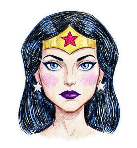 Ilustração do Mulher Maravilha